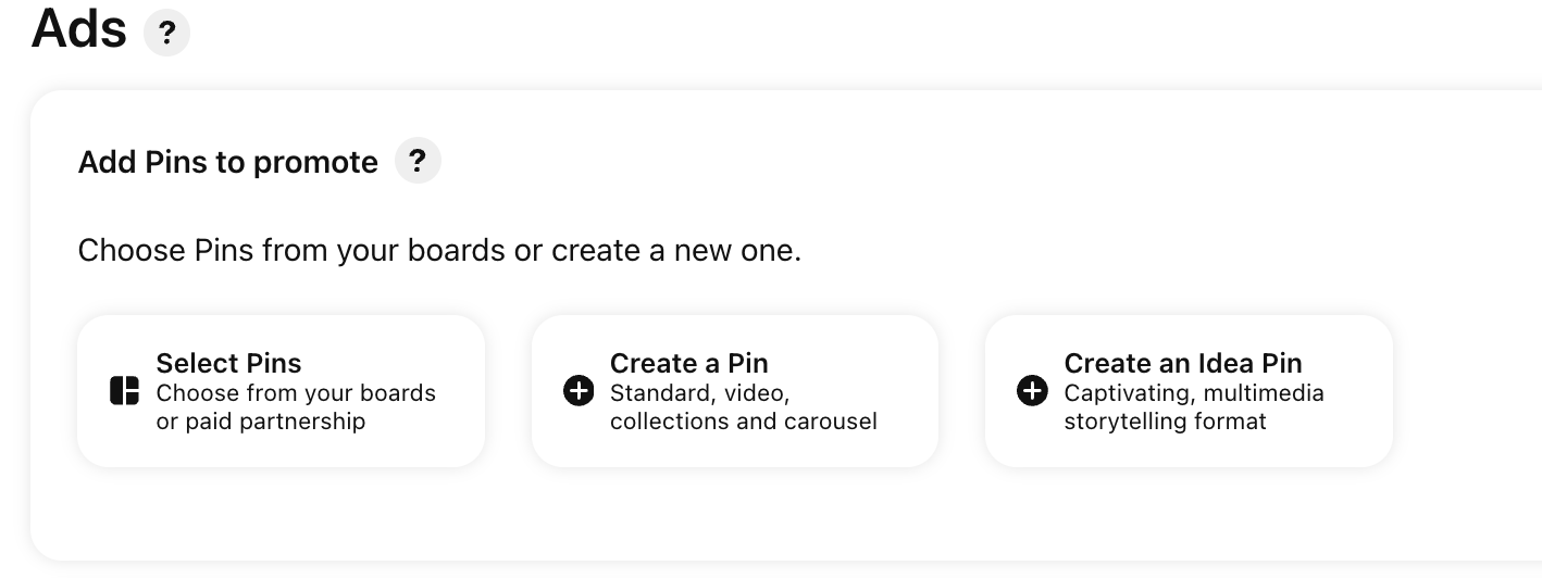 pinterest ads